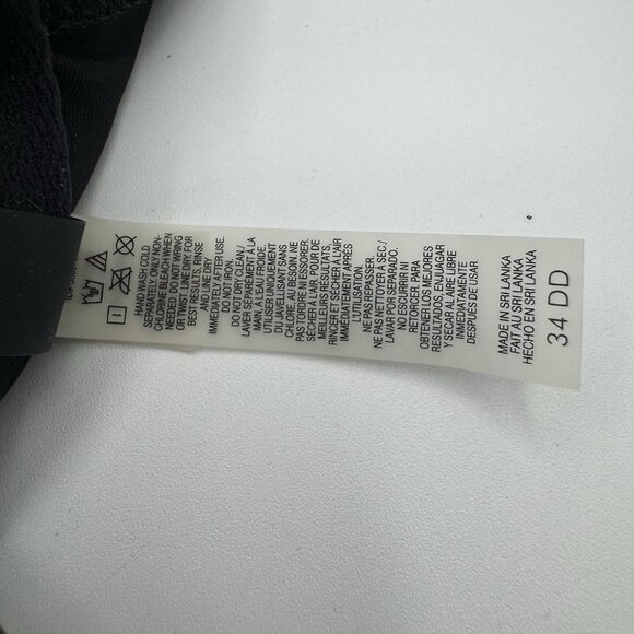 Victoria's Secret BOMBSHELL Swim Top 34DD Push Up Halter Padded Black & Gold - Picture 5 of 8